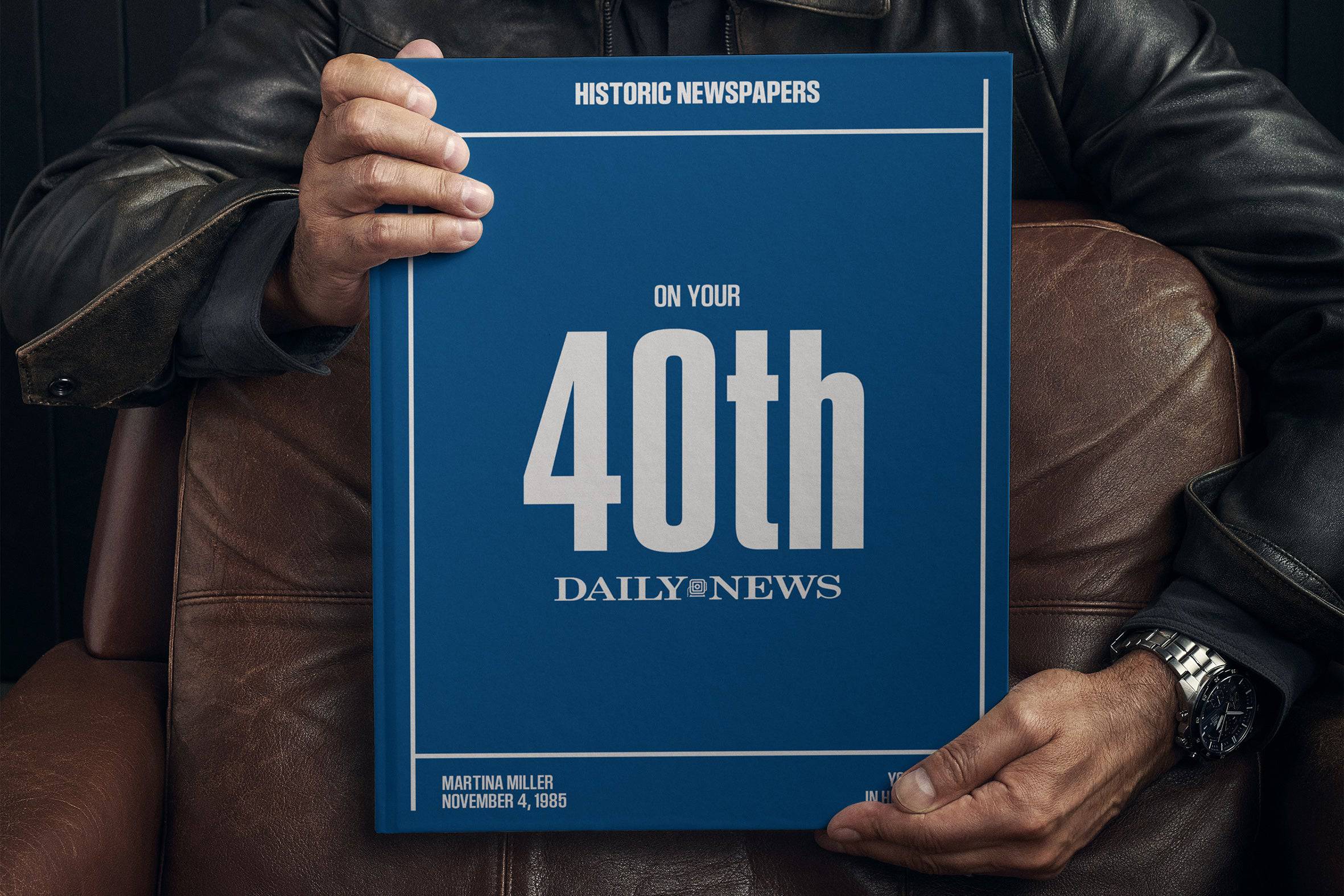 40th Milestone Birthday Newspaper Book New York Daily News Edition - Image 4