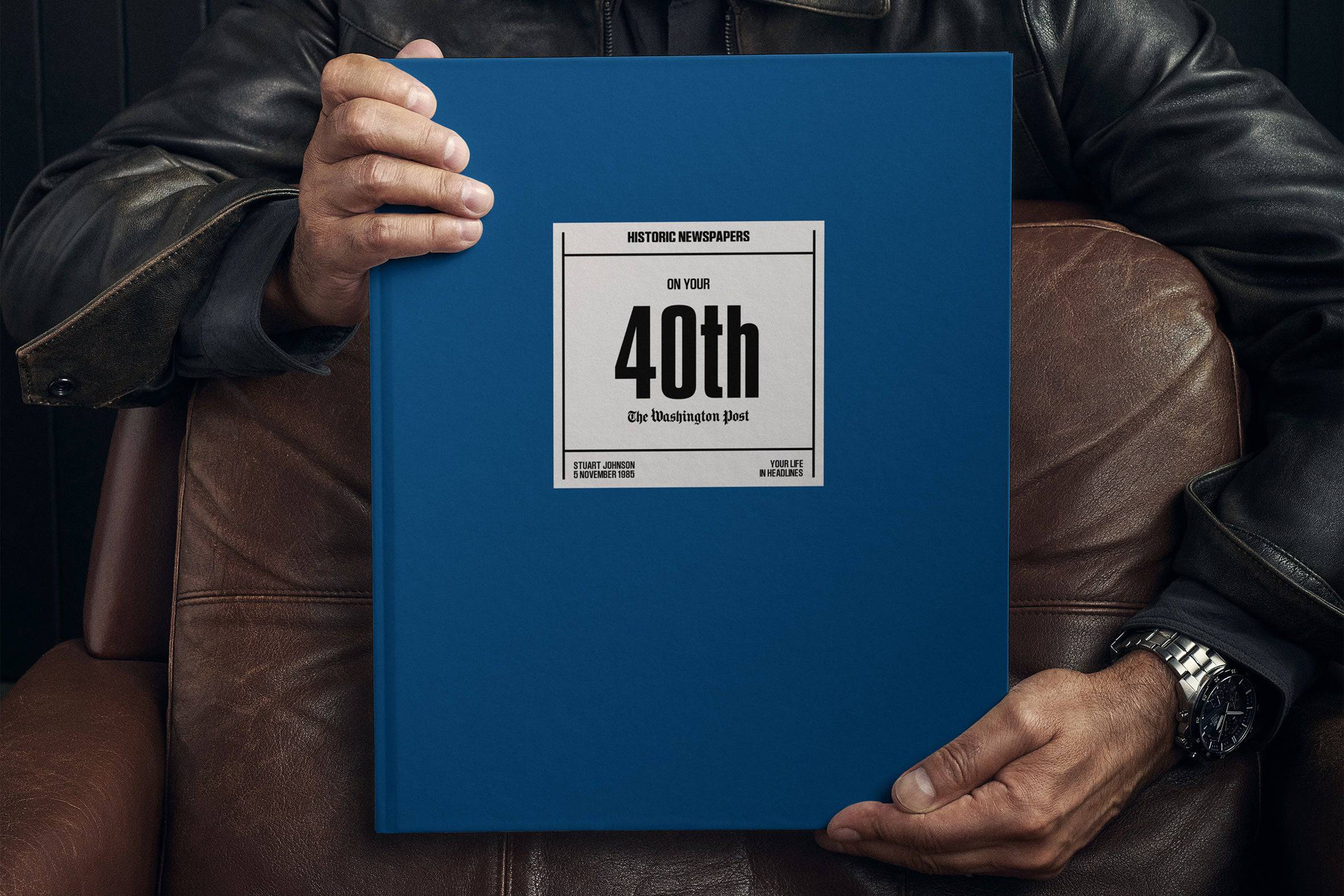 40th Milestone Birthday Newspaper Book Washington Post Edition - Image 3