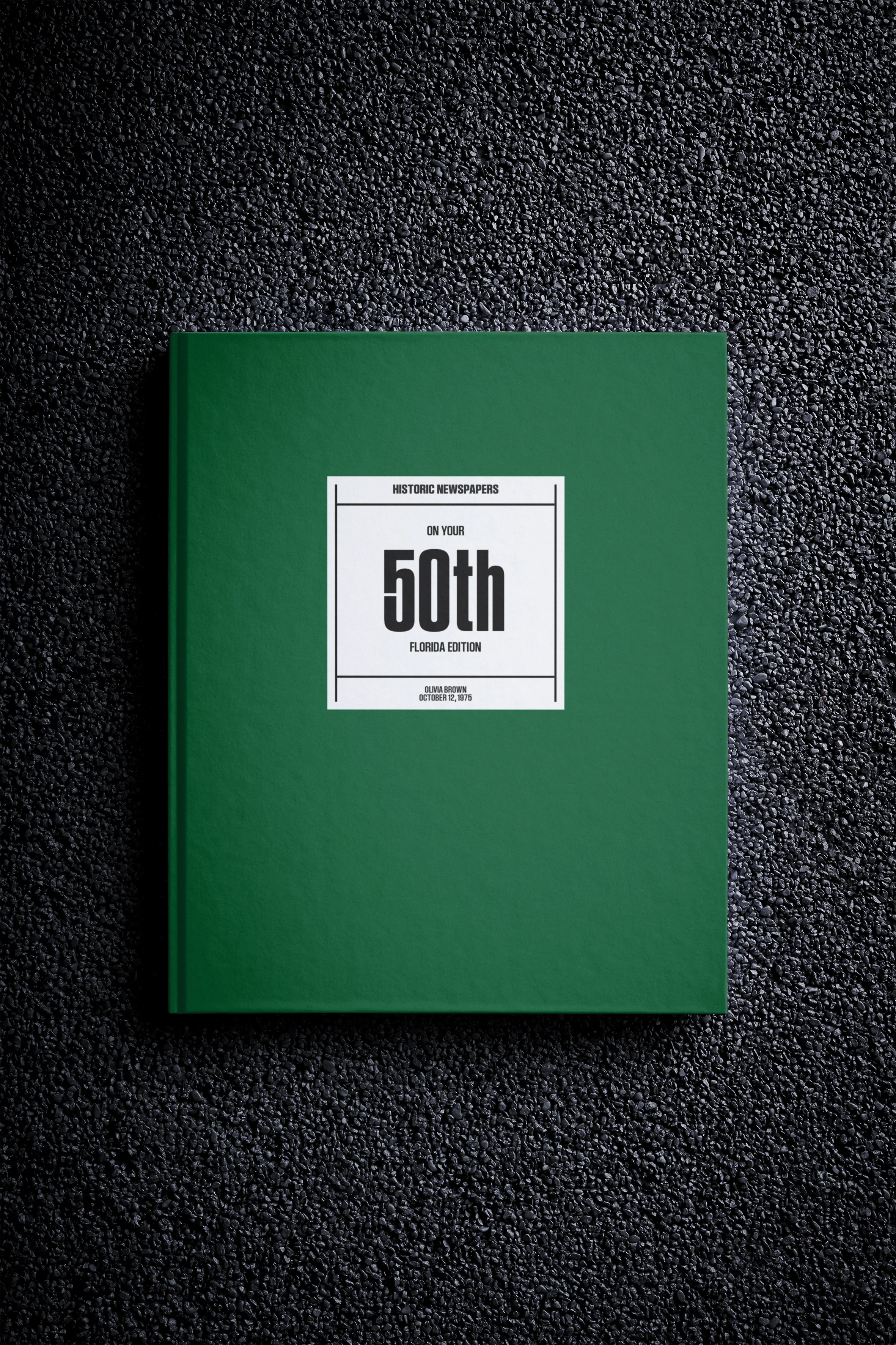 50th Milestone Birthday Newspaper Book Florida Edition