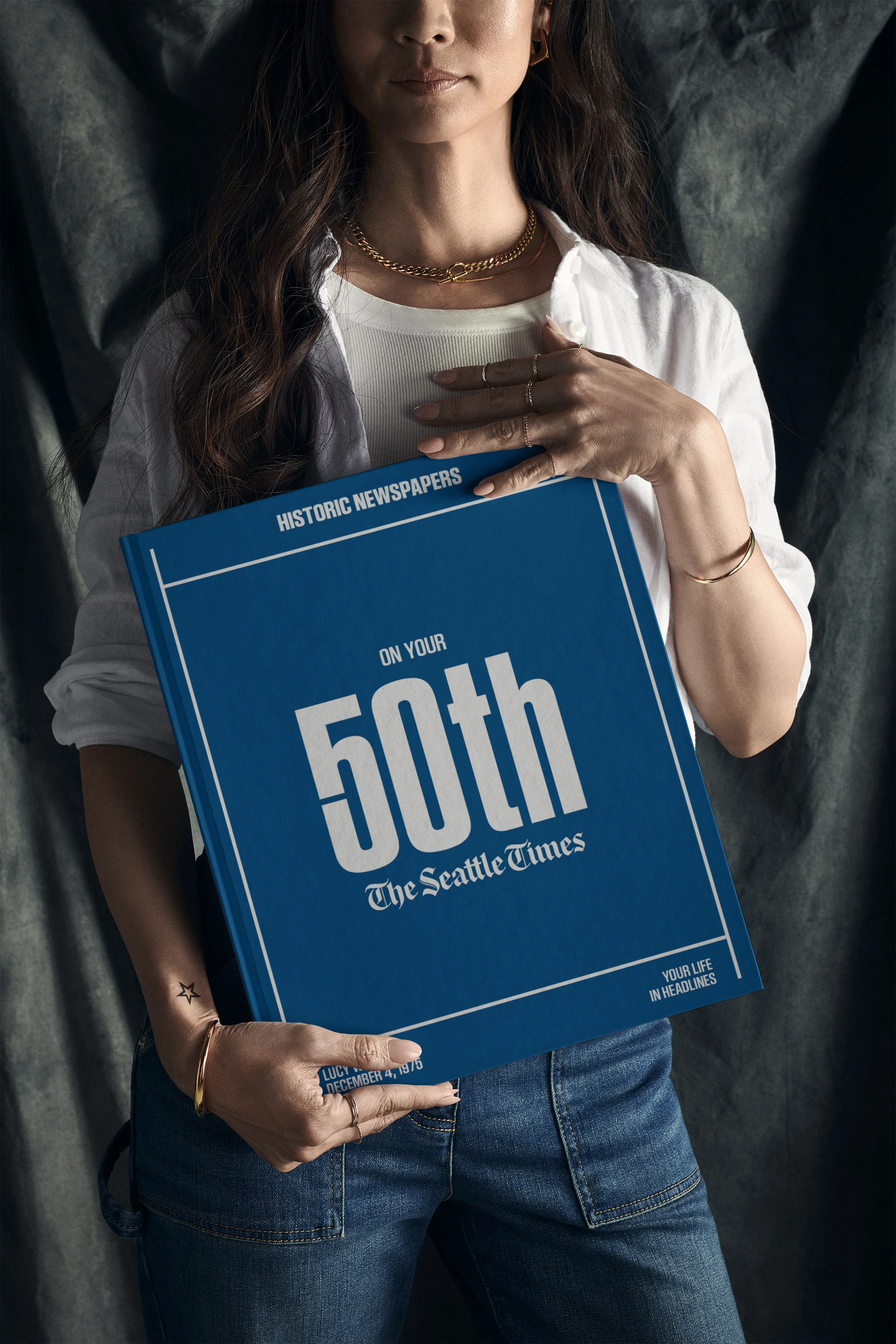 50th Milestone Birthday Newspaper Book Seattle Times Edition - Image 4
