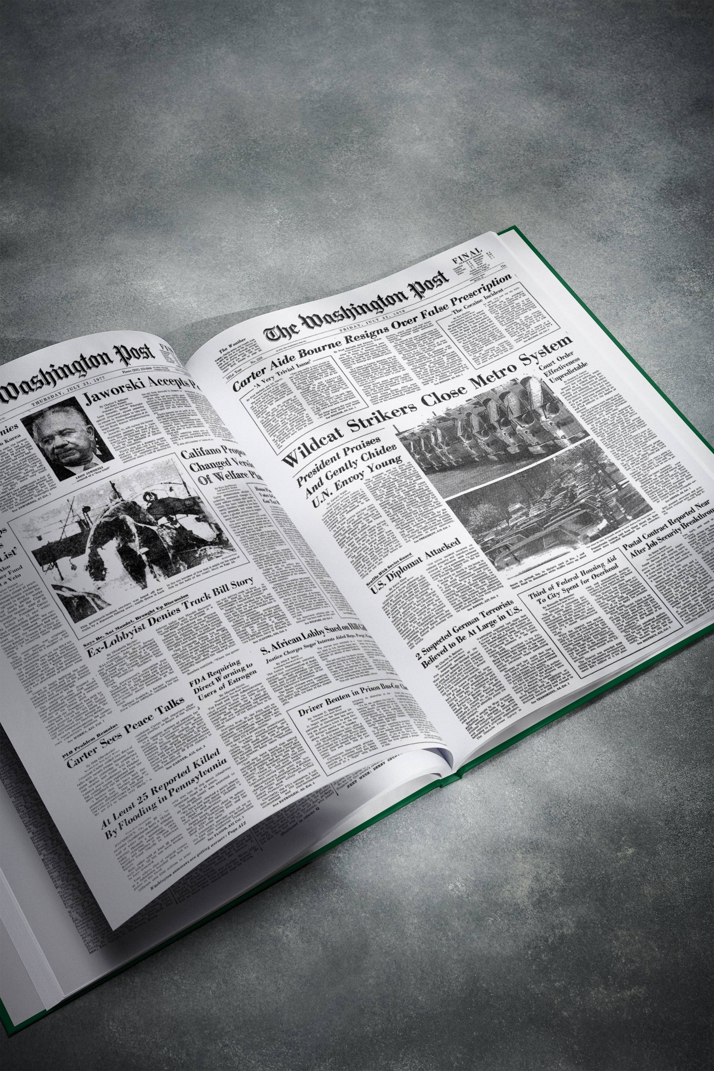 50th Milestone Birthday Newspaper Book Washington Post Edition - Image 6