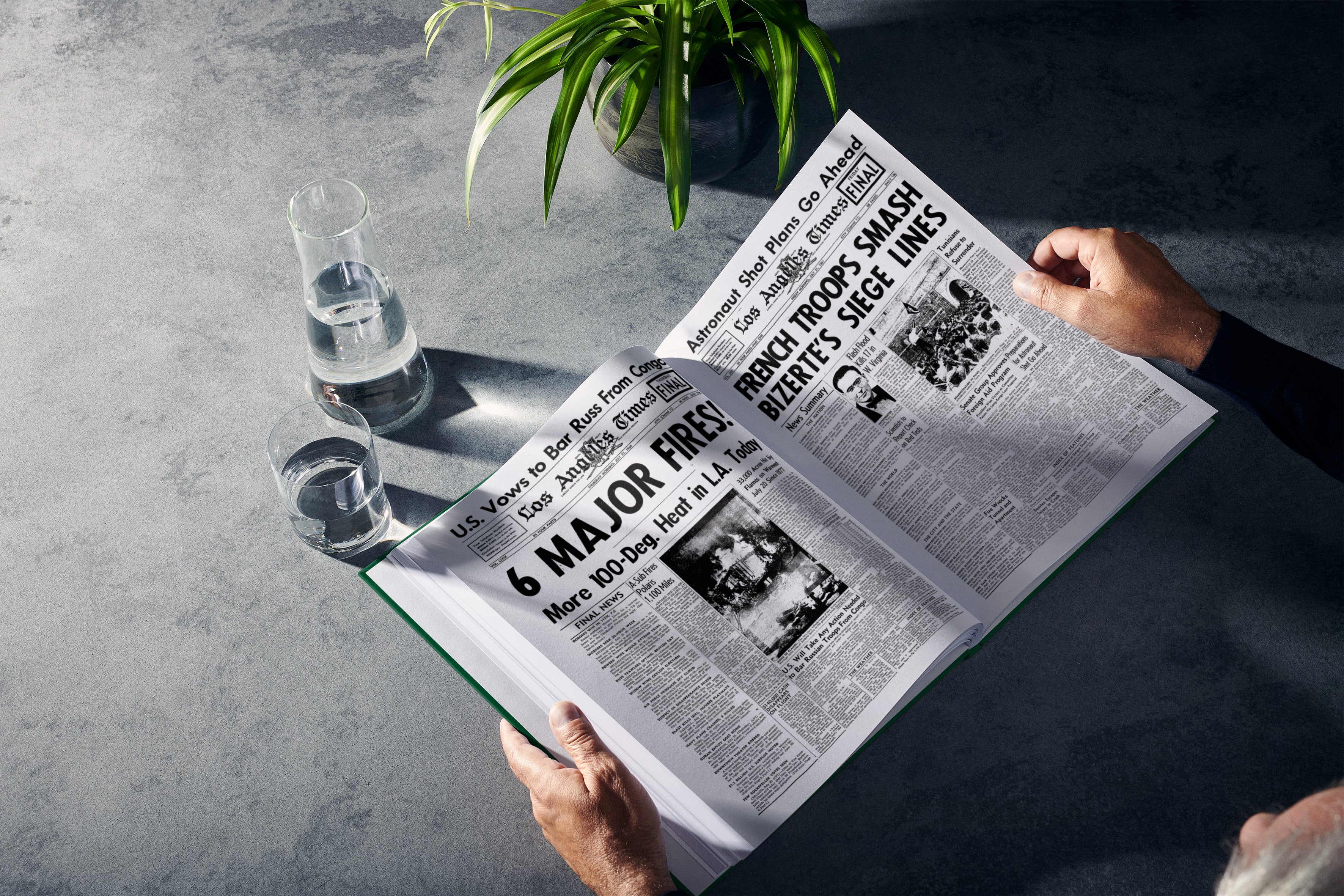 70th Milestone Birthday Newspaper Book Los Angeles Times Edition - Image 2
