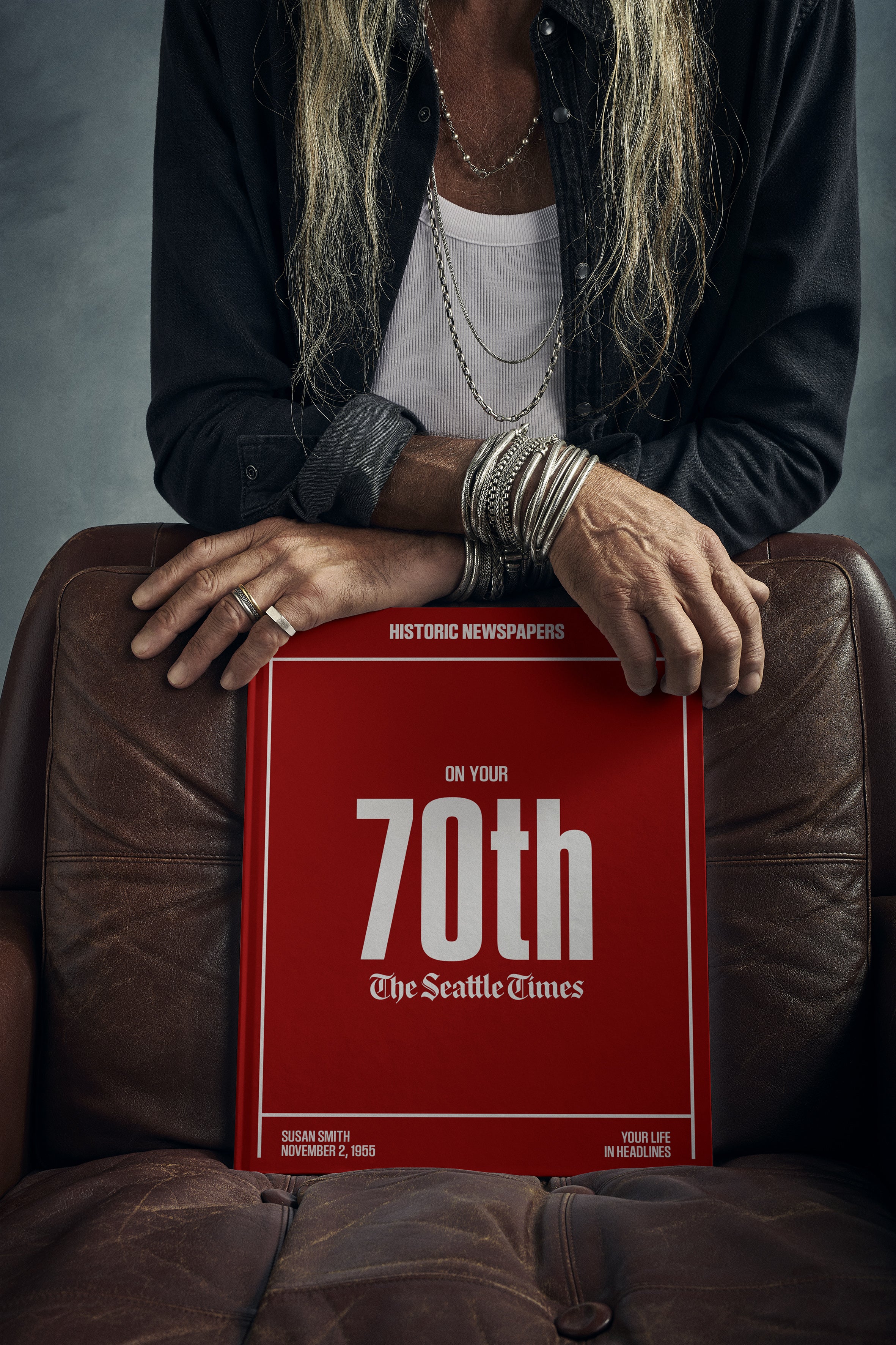 70th Milestone Birthday Newspaper Book Seattle Times Edition - Image 4