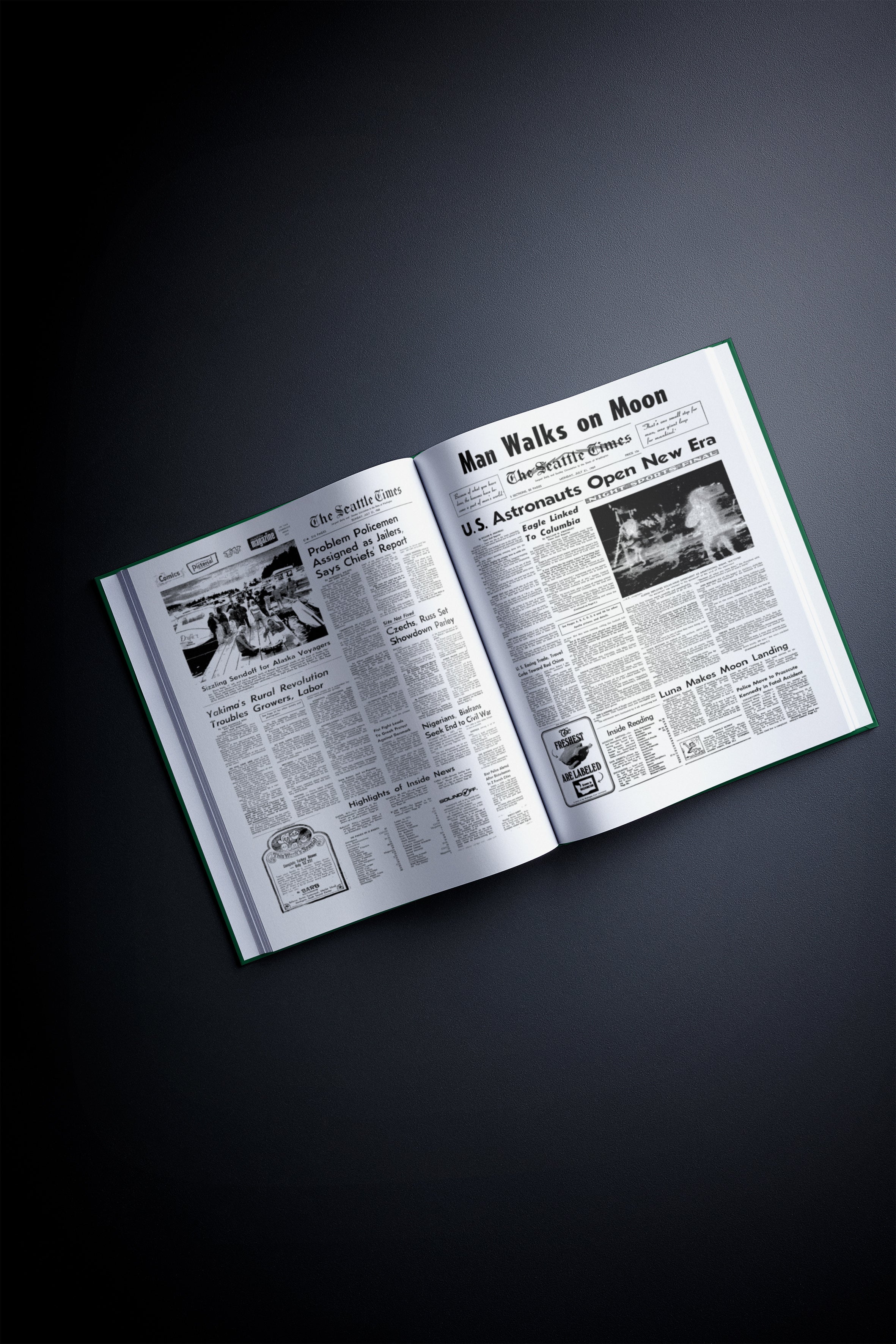 Personalized Birthday Newspaper Book Seattle Times Edition - Image 4