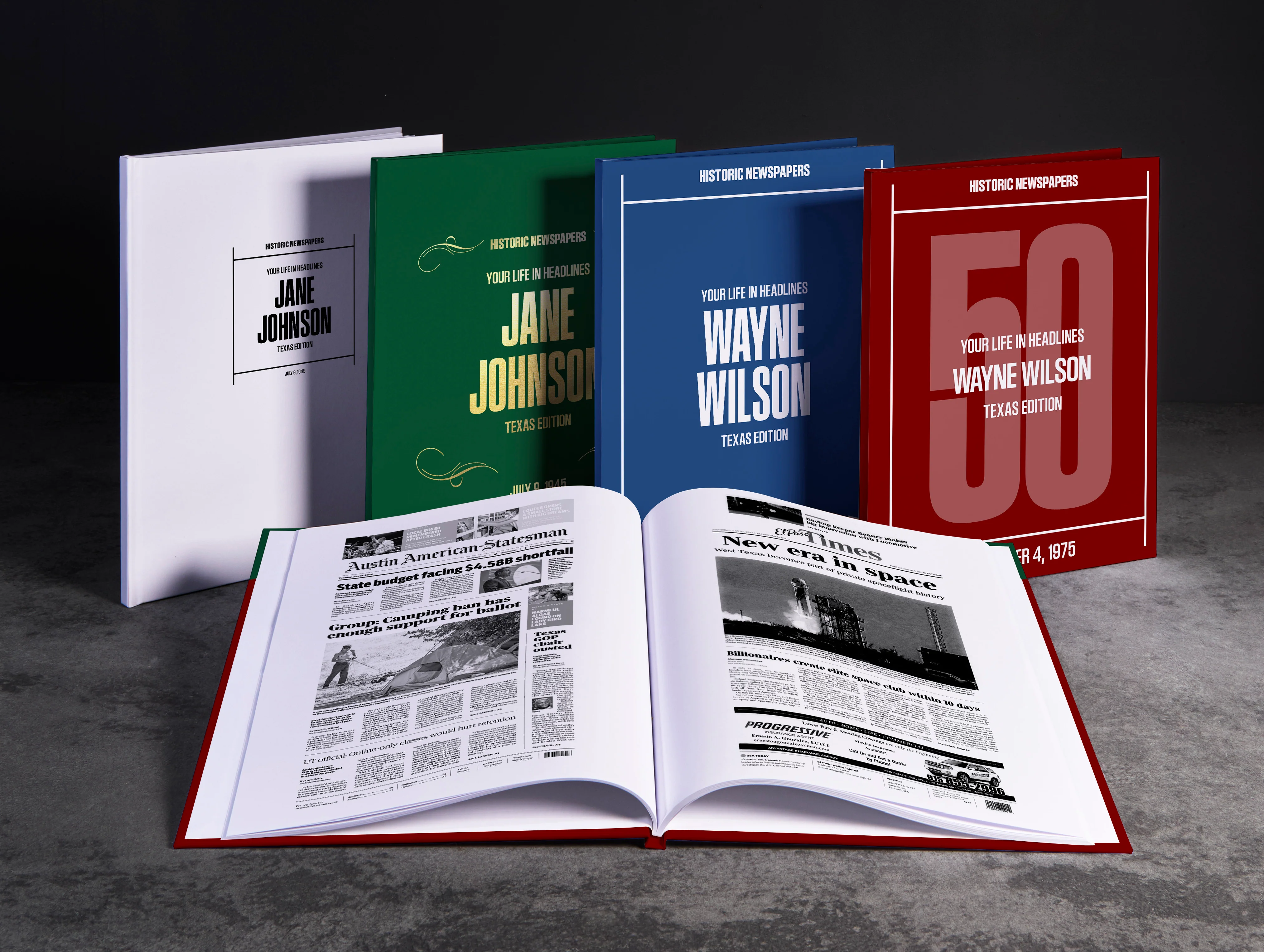 Personalized Birthday Newspaper Book Texas Edition - Image 5