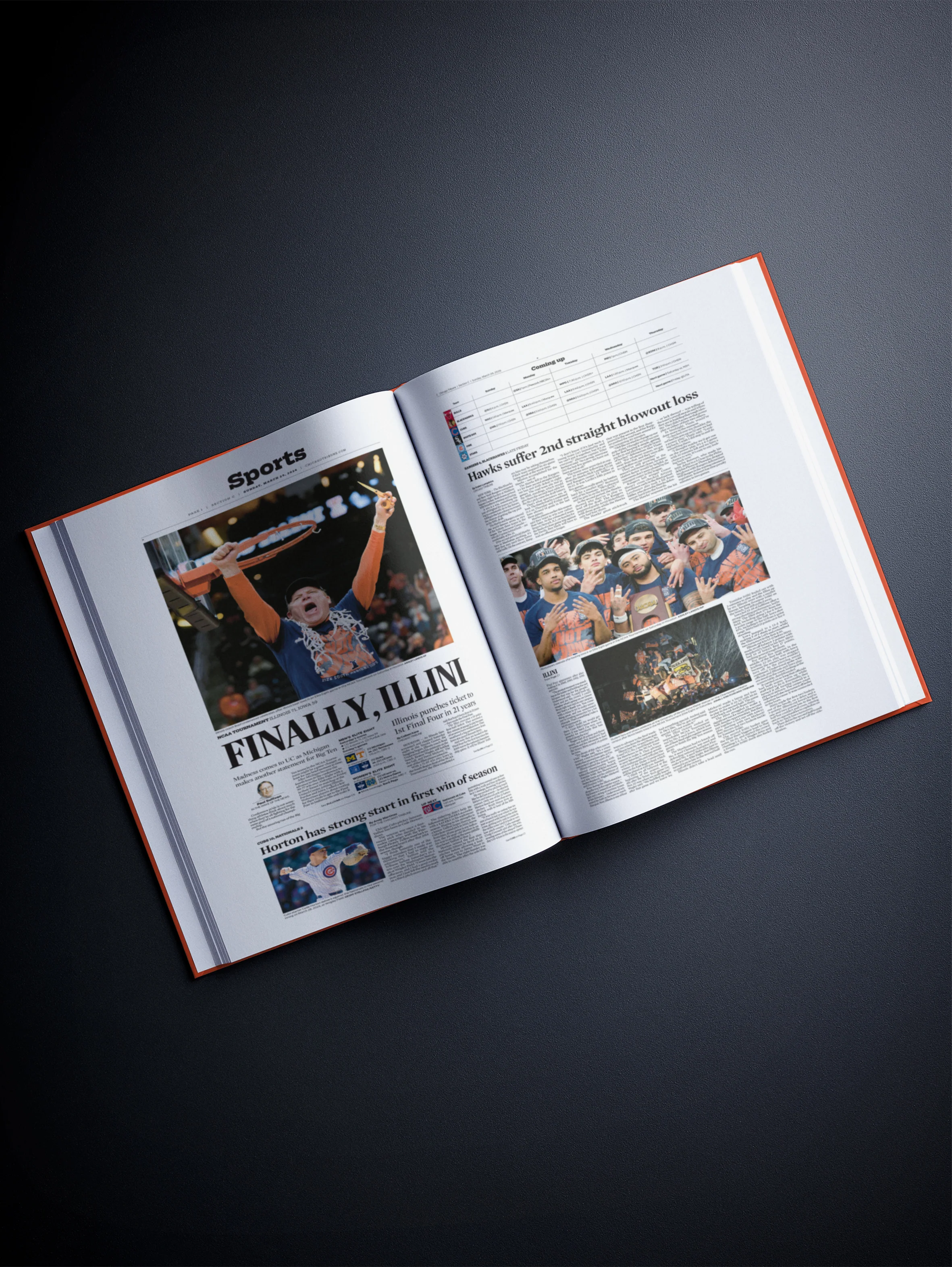 The College Basketball History of Illinois Fighting Illini Chicago Tribune Edition - Image 3