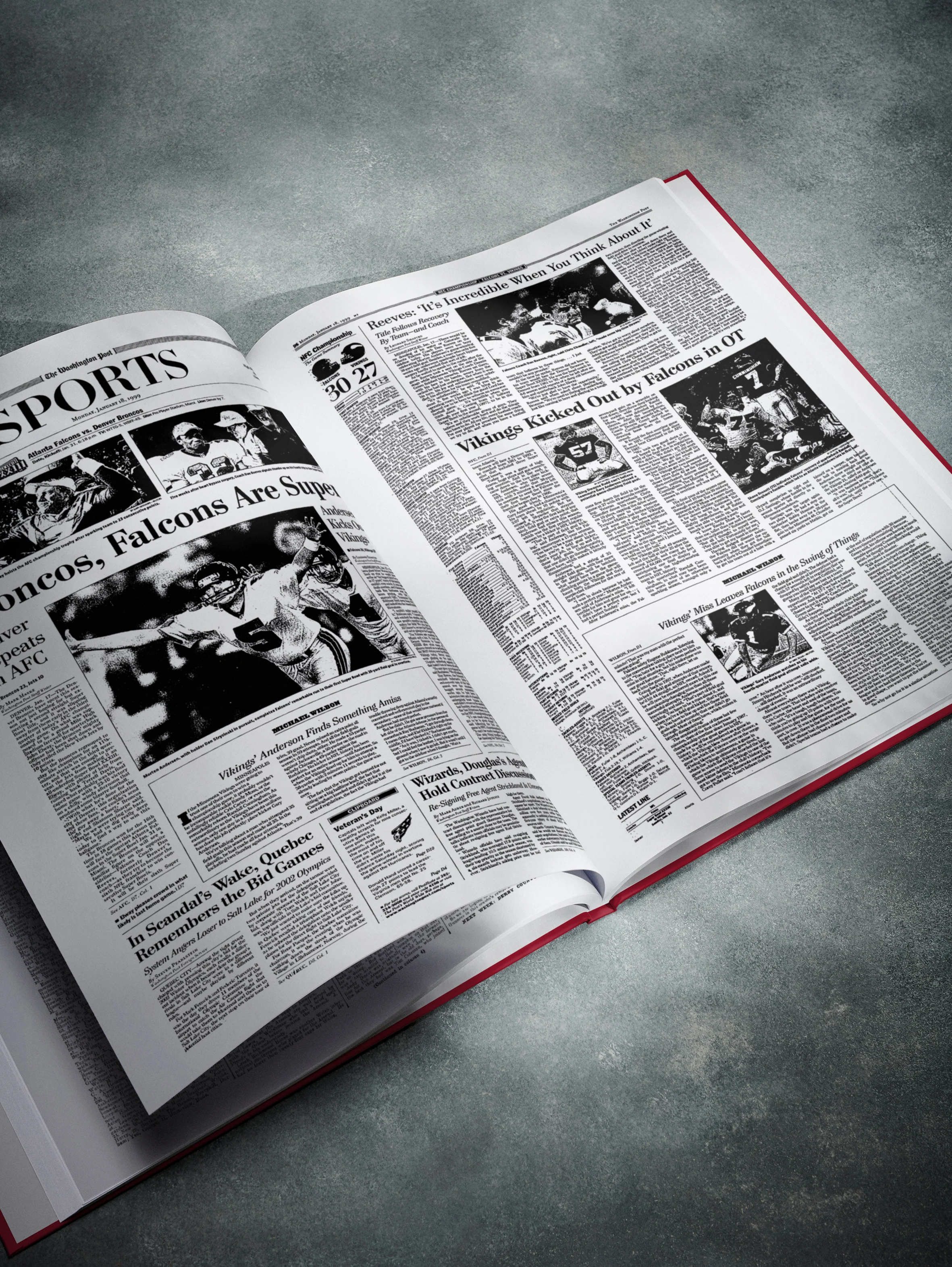 The Football History of Atlanta Falcons Washington Post Edition Book - Image 3