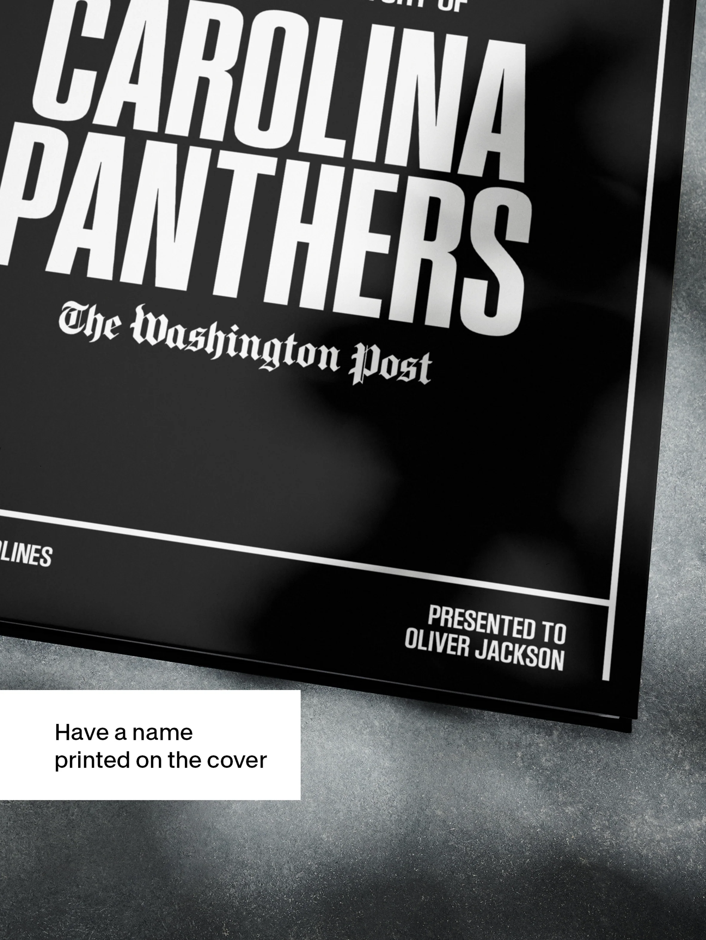 The Football History of Carolina Panthers Washington Post Edition Book - Image 4