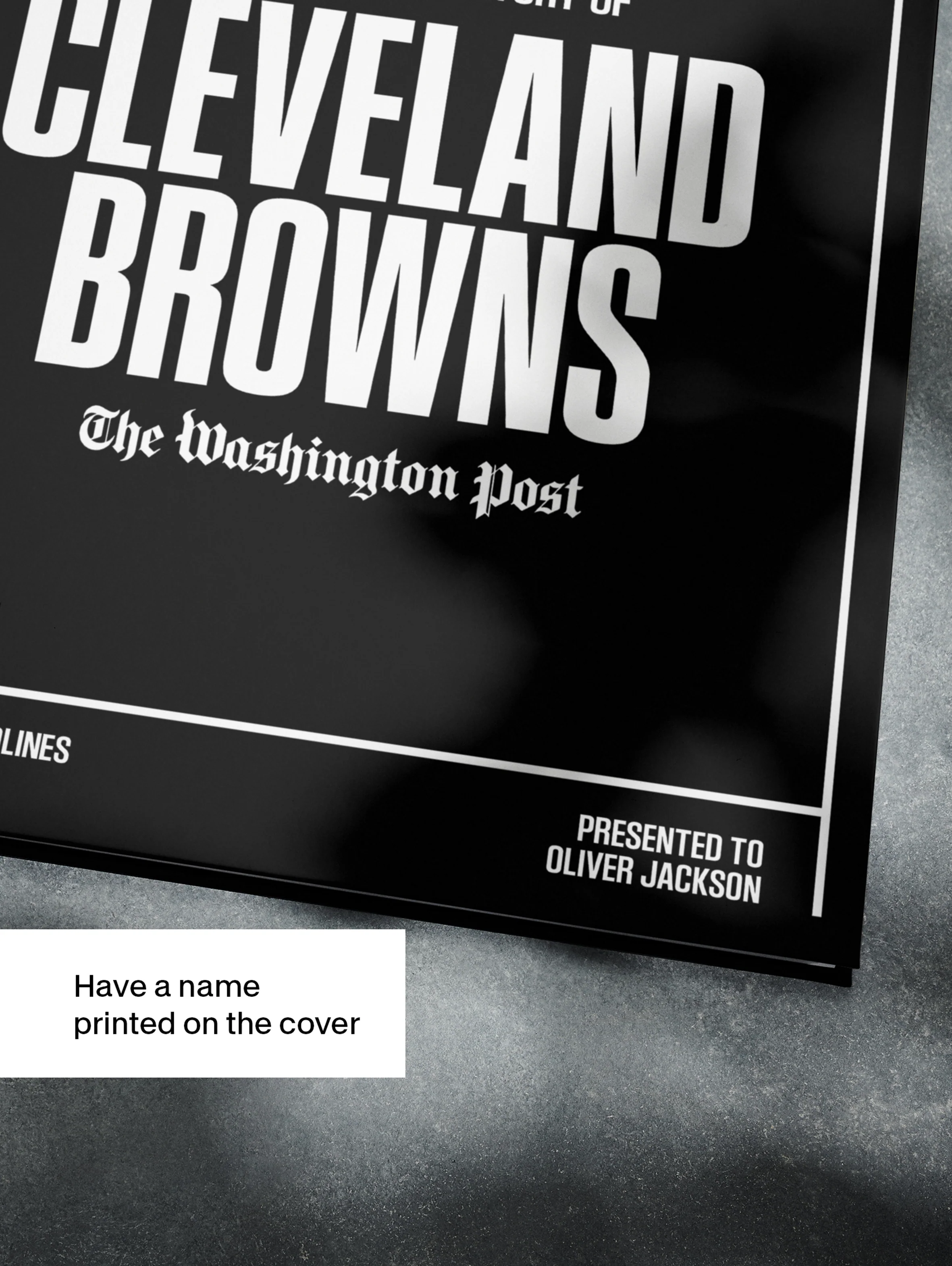 The Football History of Cleveland Browns Washington Post Edition Book - Image 3