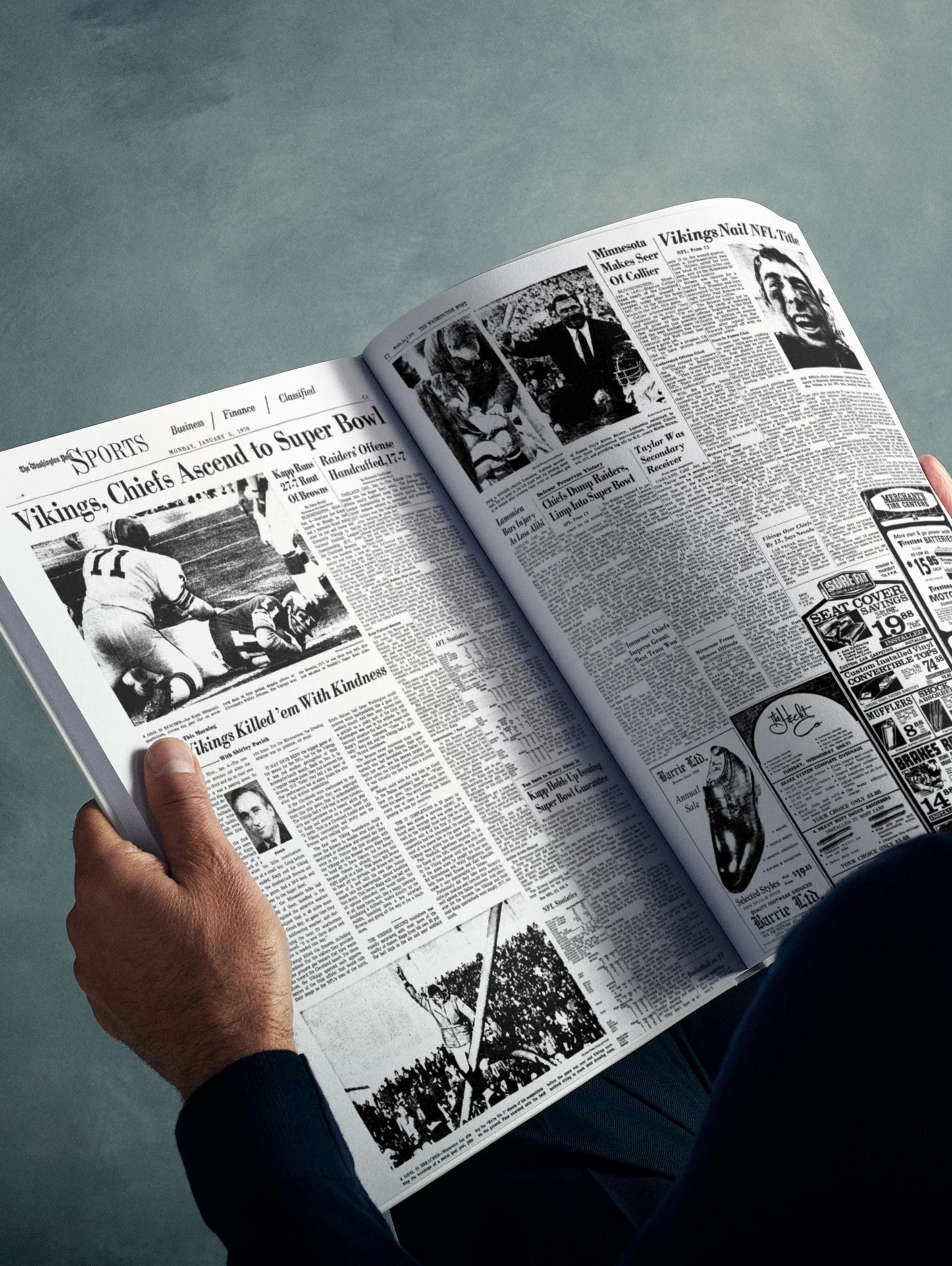 The Football History of Minnesota Vikings Washington Post Edition Book - Image 2