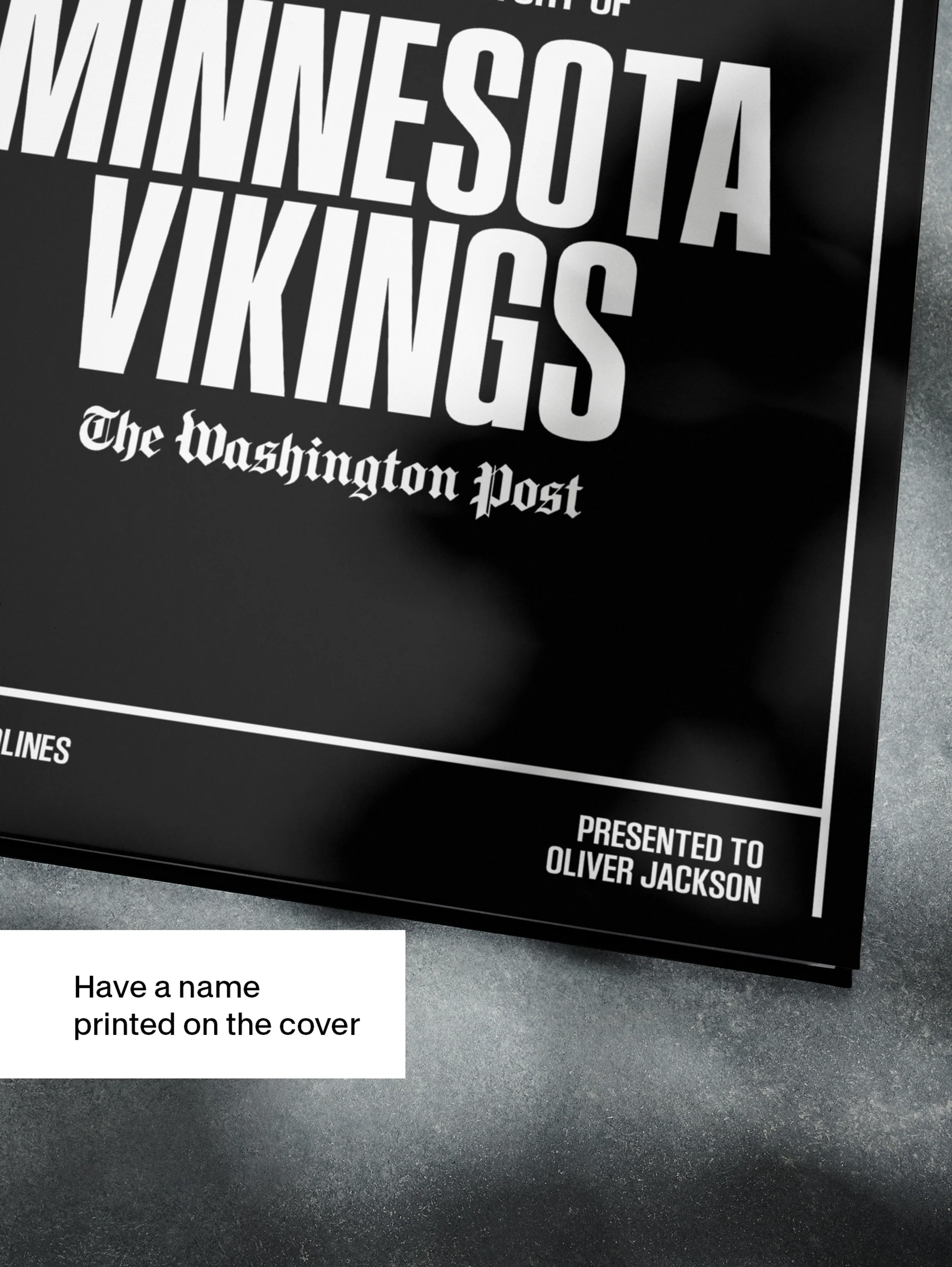 The Football History of Minnesota Vikings Washington Post Edition Book - Image 4