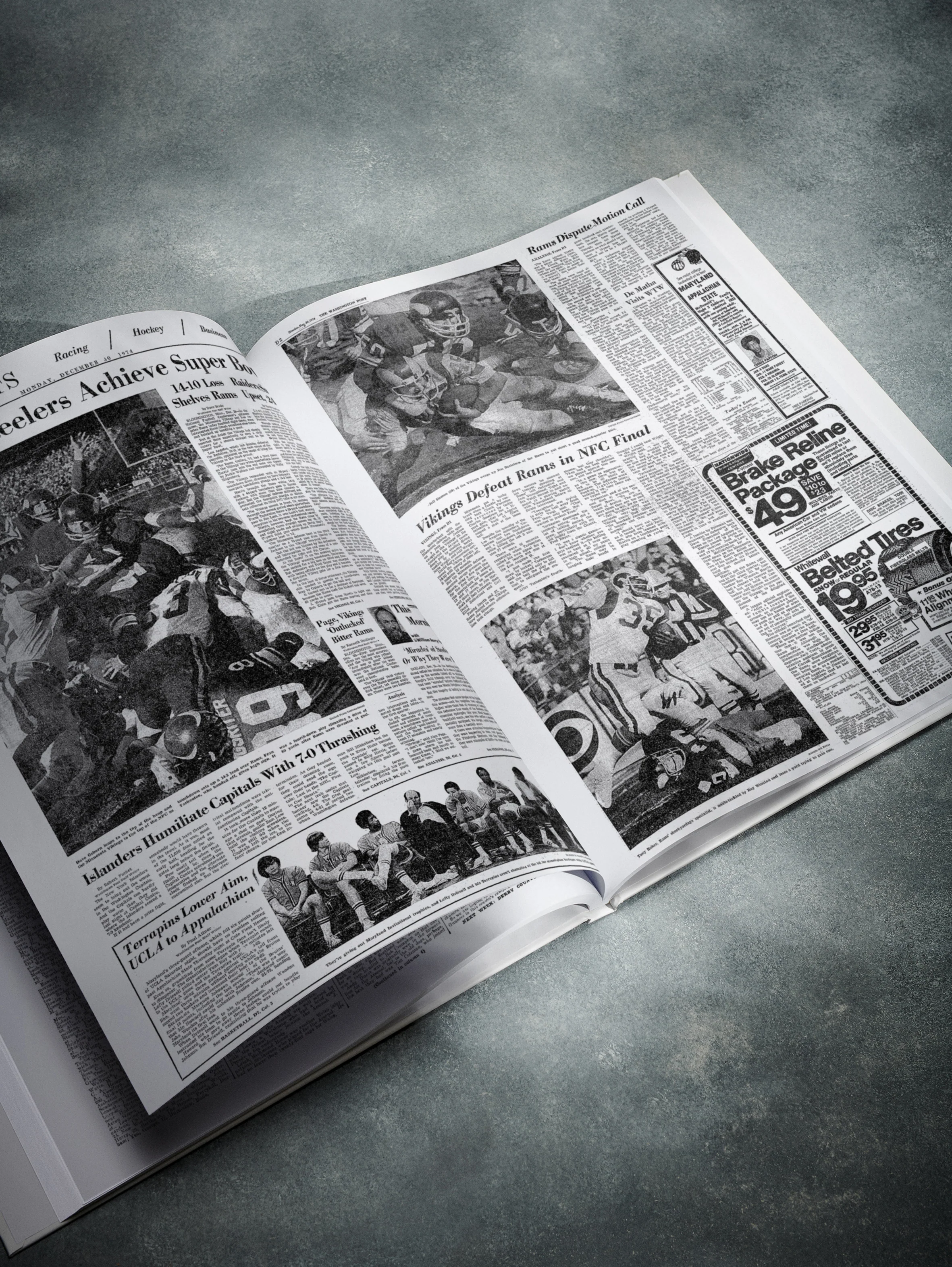 The Football History of Minnesota Vikings Washington Post Edition Book - Image 5