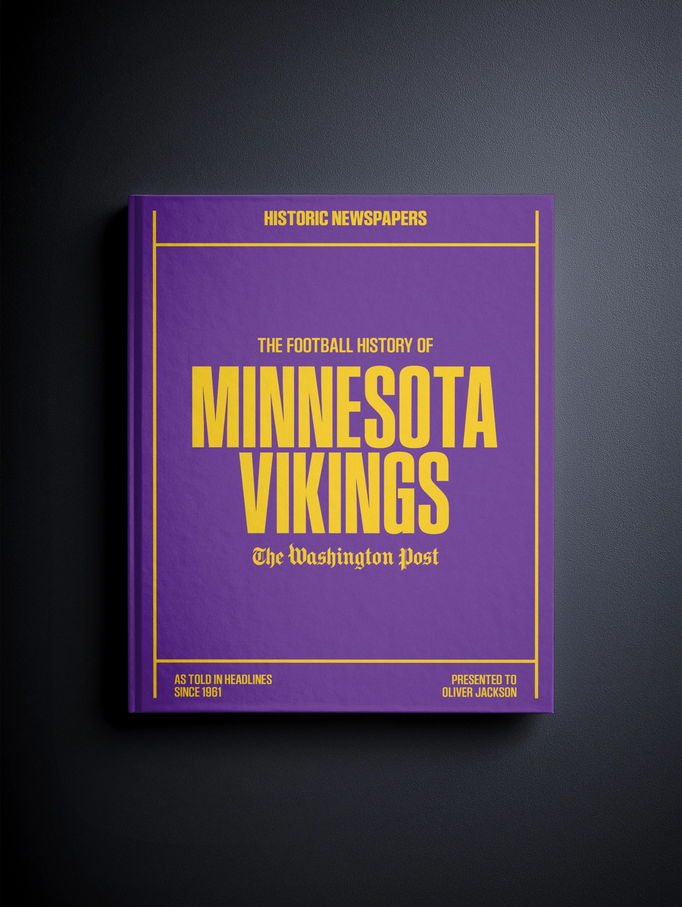 The Football History of Minnesota Vikings Washington Post Edition Book - Image 7