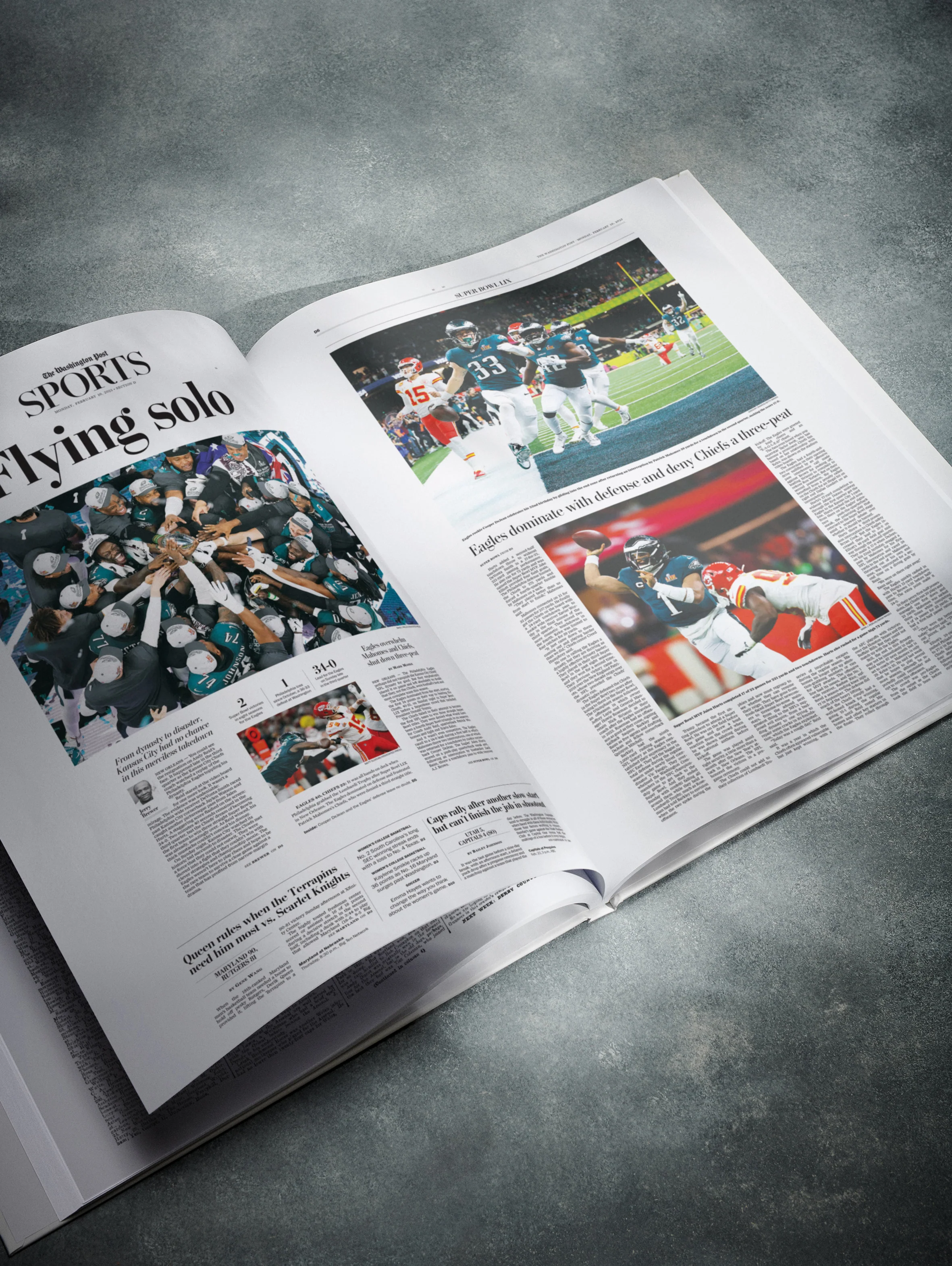 The Football History of Philadelphia Eagles Washington Post Edition Book - Image 4