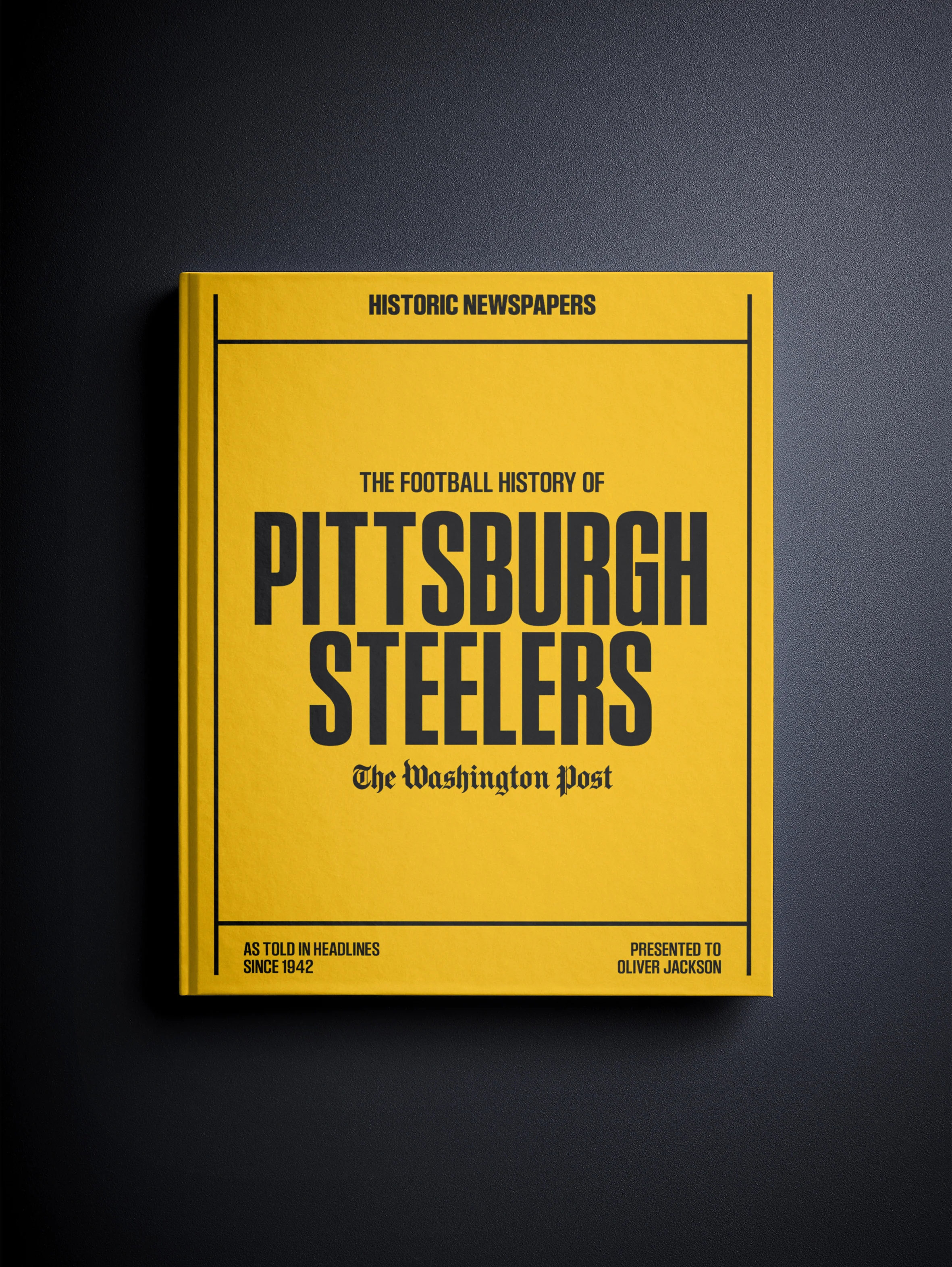 The Football History of Pittsburgh Steelers Washington Post Edition Book - Image 3