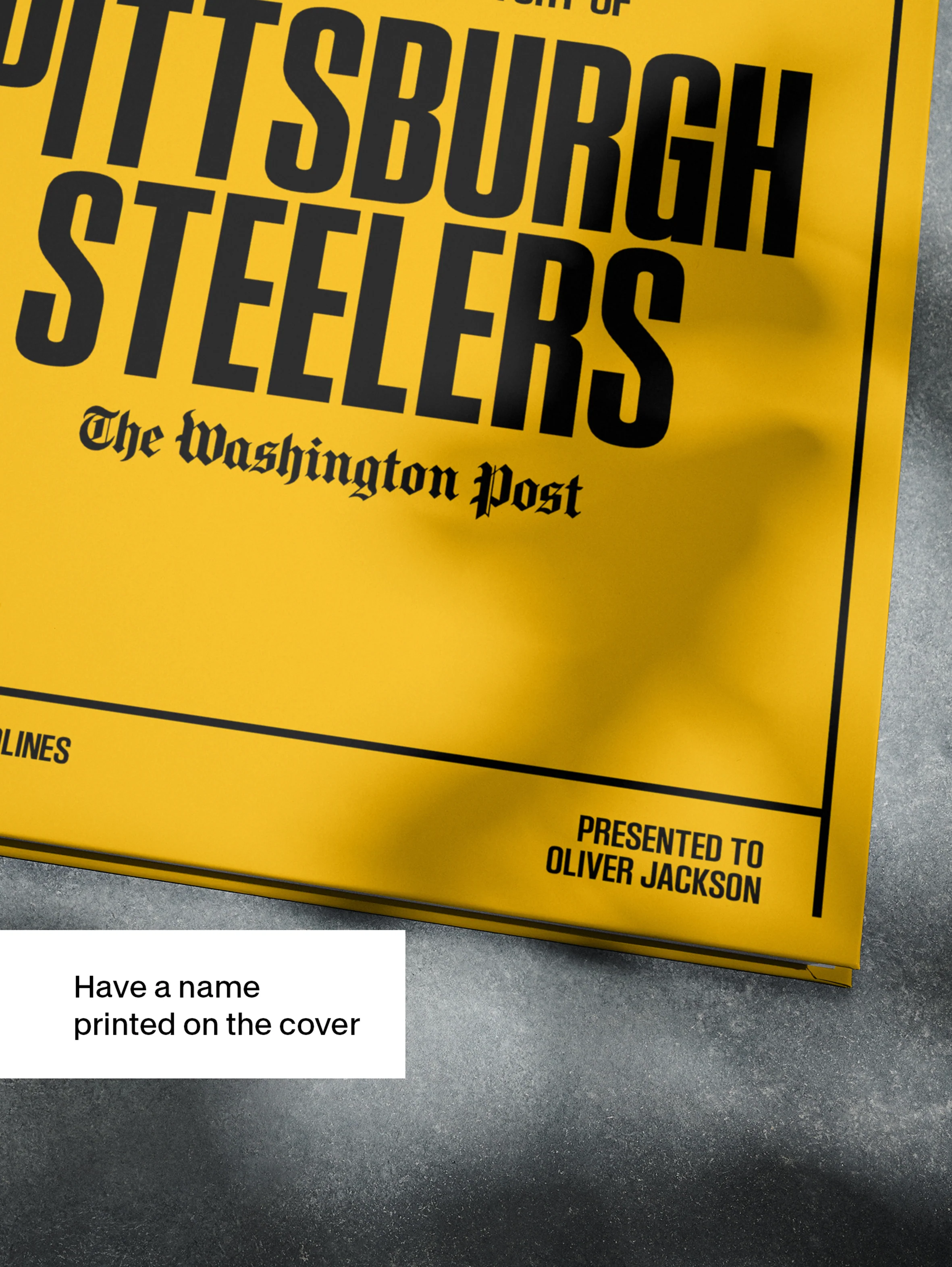 The Football History of Pittsburgh Steelers Washington Post Edition Book - Image 6