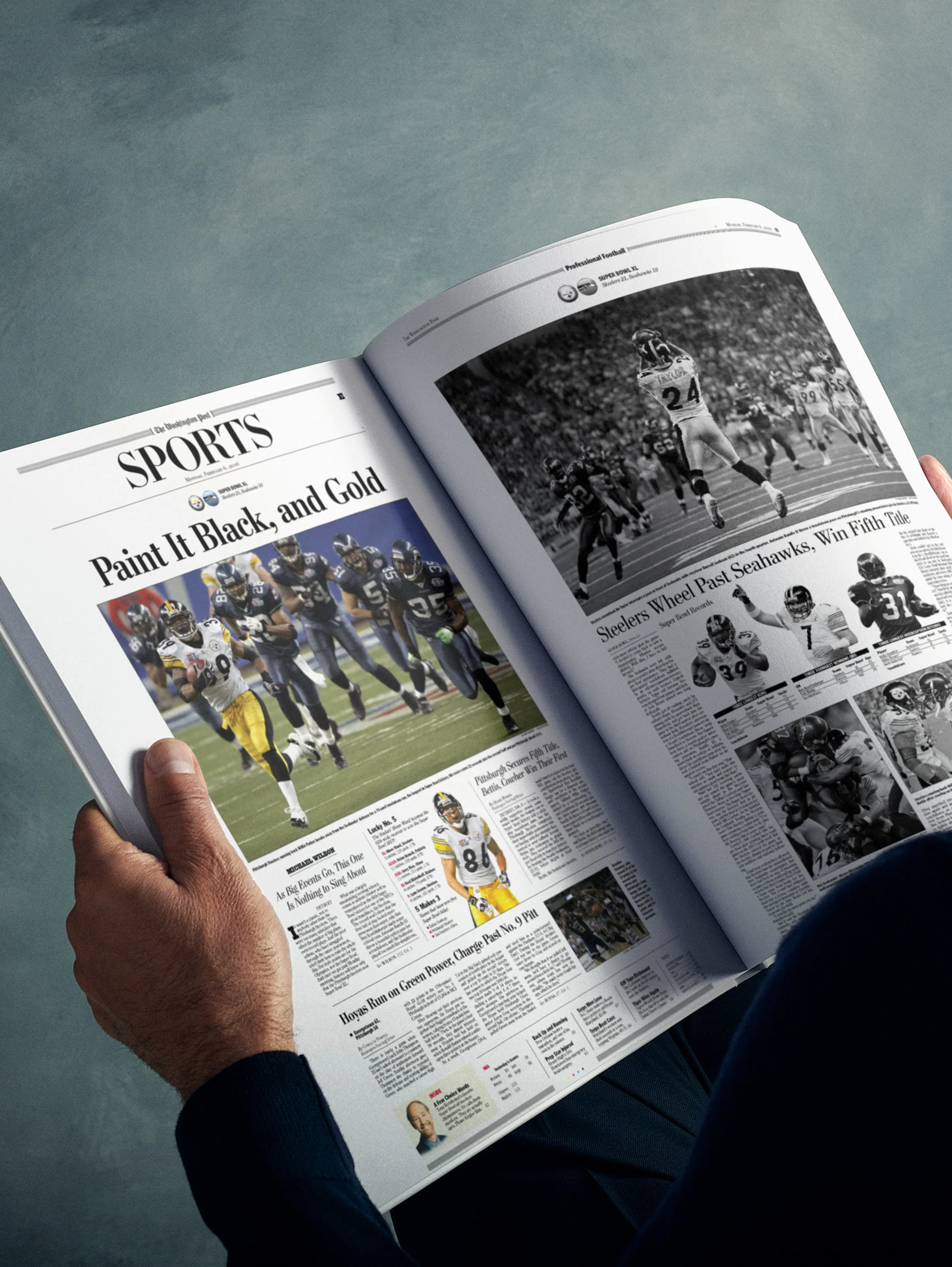 The Football History of Pittsburgh Steelers Washington Post Edition Book - Image 7