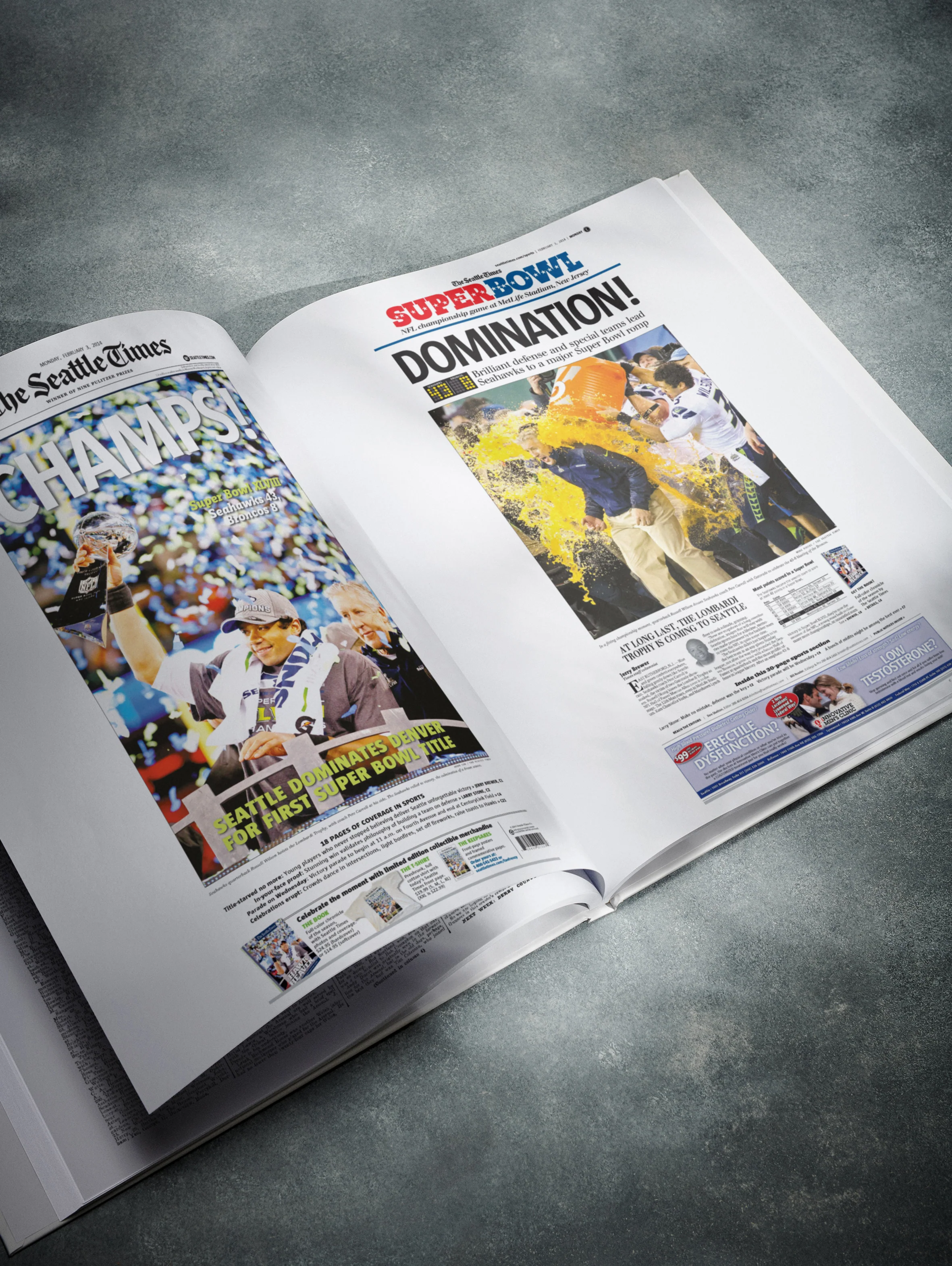 The Football History of Seattle Seahawks Seattle Times Edition Book - Image 5